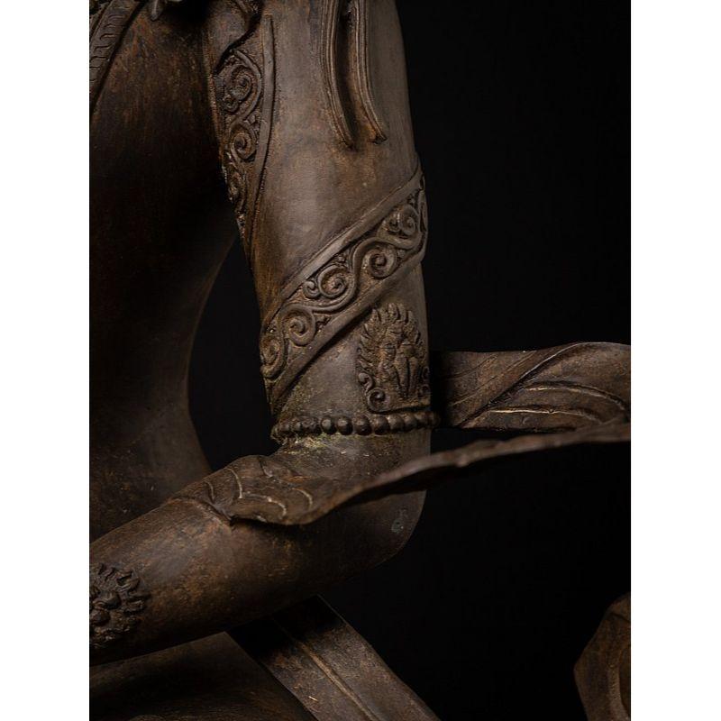 Ancienne statue chinoise de Bodhisattva en bronze de Chine en vente 7