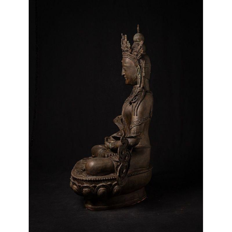 Old Bronze Chinese Bodhisattva Statue from China 14