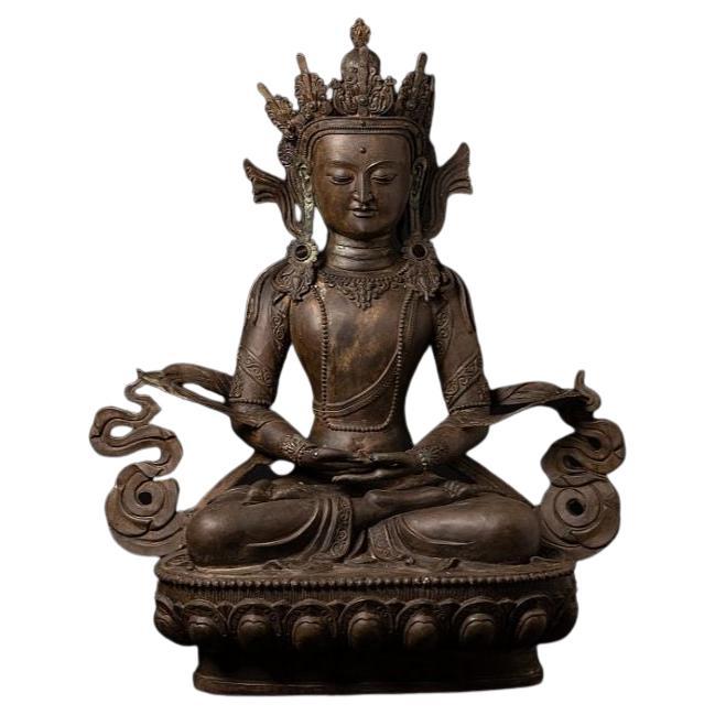 Old Bronze Chinese Bodhisattva Statue from China For Sale