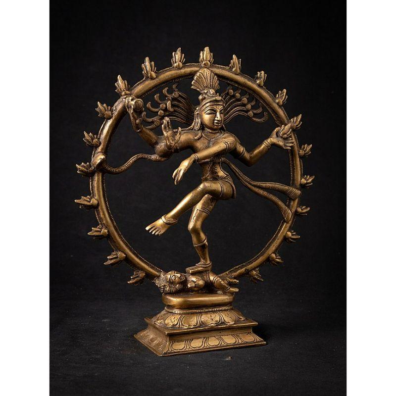 Old Bronze Indian Shiva Nataraja from India In Good Condition In DEVENTER, NL