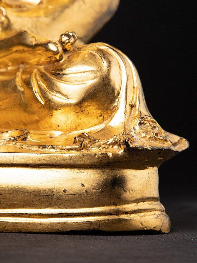 Old Bronze Mandalay Buddha Statue from Burma For Sale 9