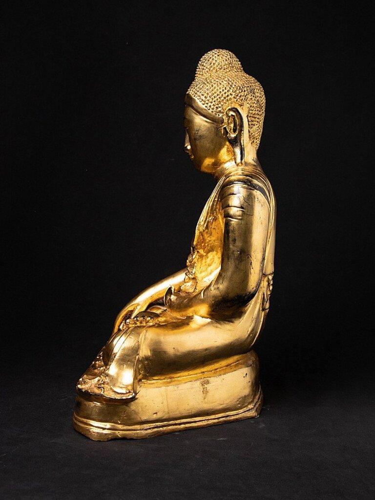 Old Bronze Mandalay Buddha Statue from Burma For Sale 11