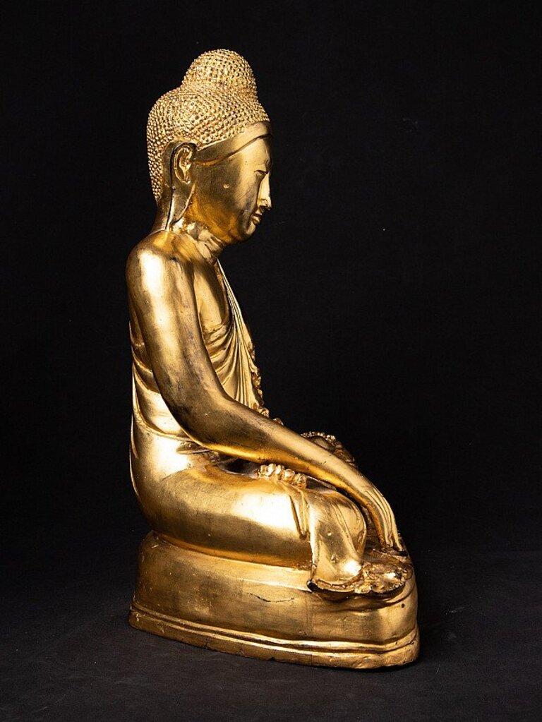 Old Bronze Mandalay Buddha Statue from Burma For Sale 13