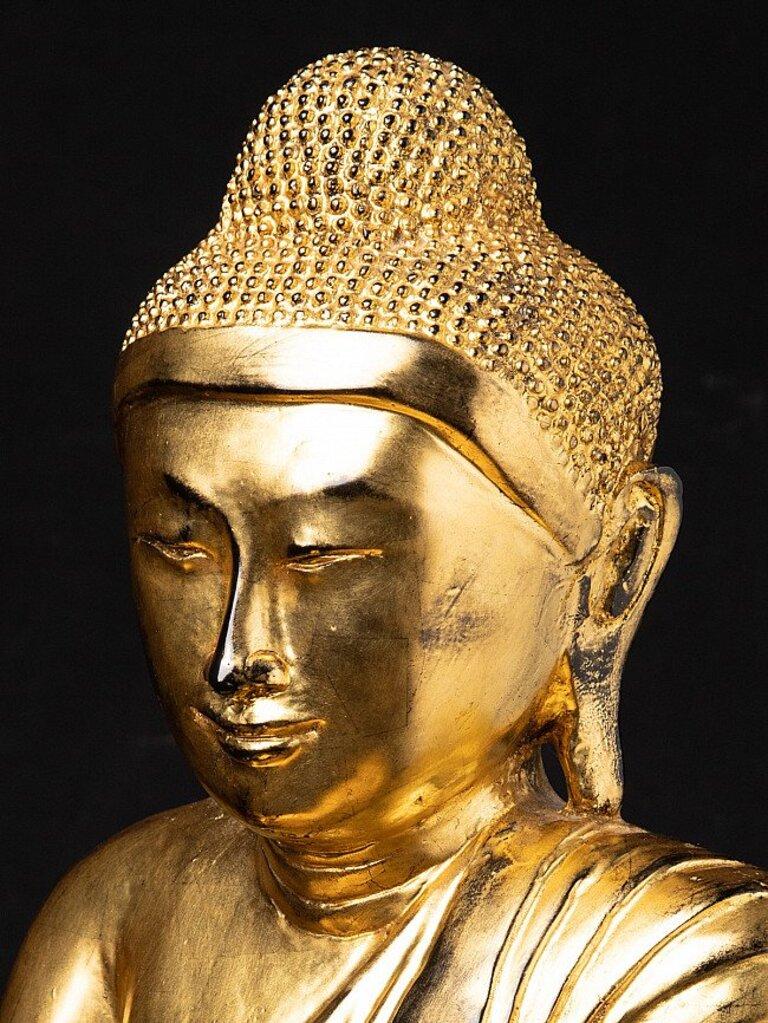 Old Bronze Mandalay Buddha Statue from Burma For Sale 1