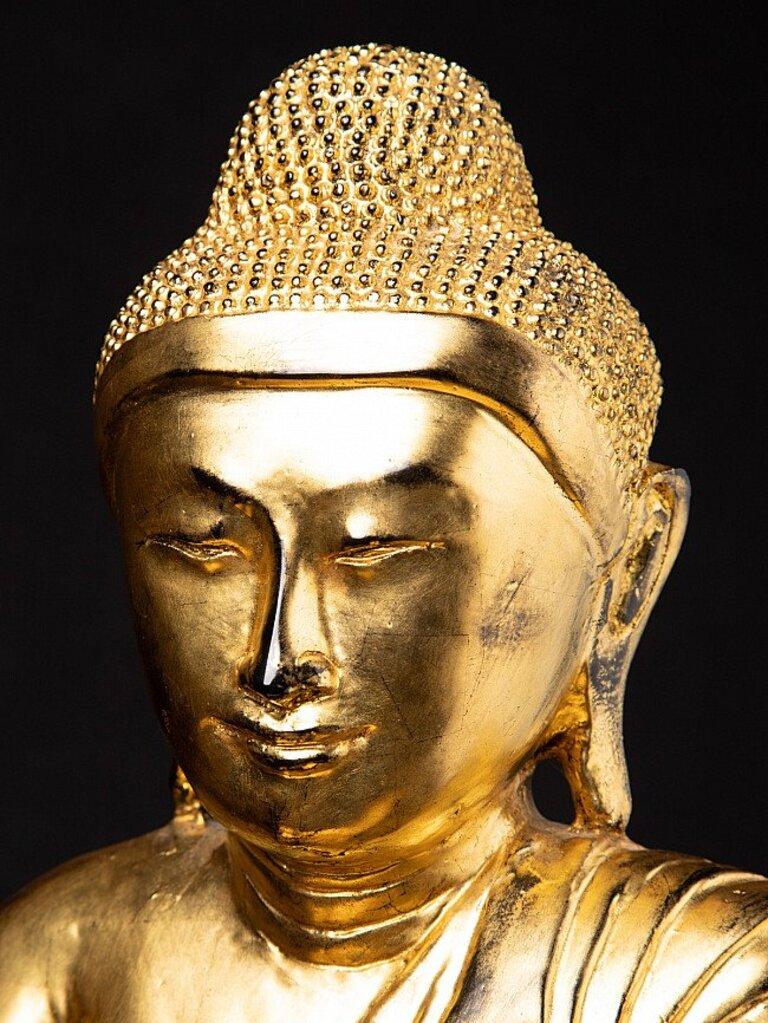 Ancienne statue de Bouddha Mandalay en bronze de Birmanie en vente 4