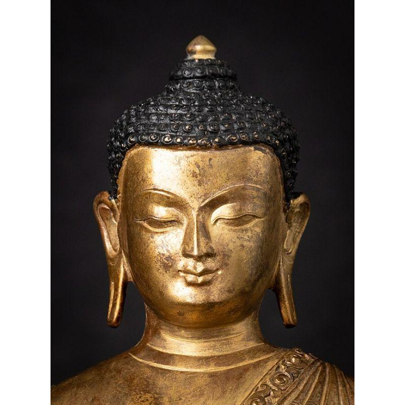 Old Bronze Nepali Buddha from Nepal For Sale 5