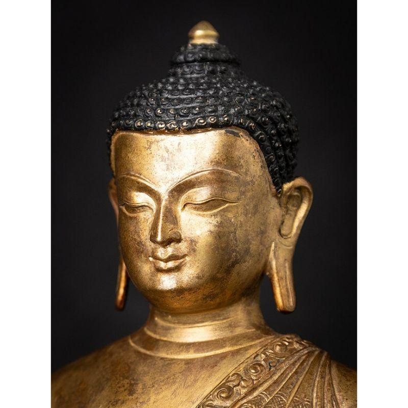Old Bronze Nepali Buddha from Nepal For Sale 10