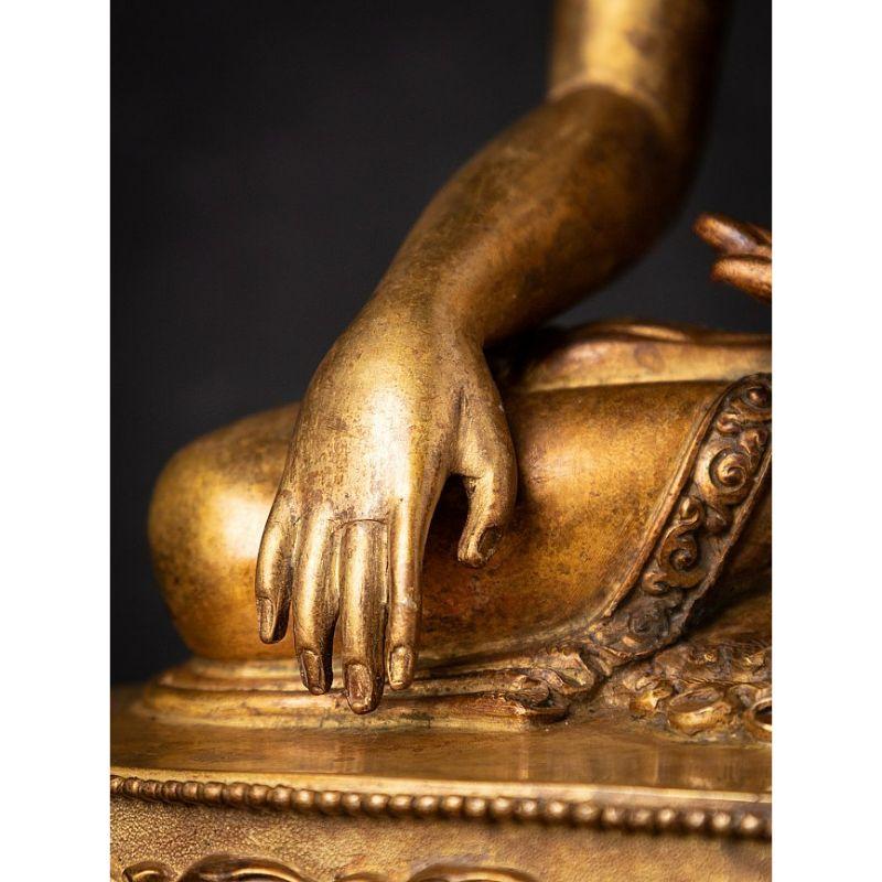 Old Bronze Nepali Buddha from Nepal For Sale 14