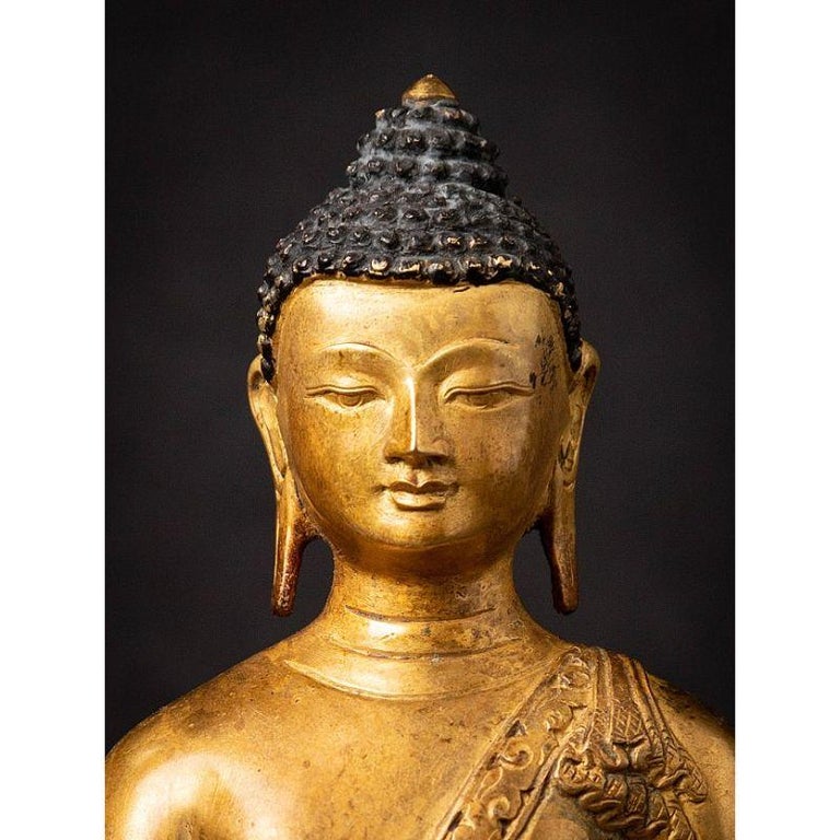 Old Bronze Nepali Buddha Statue from Nepal For Sale at 1stDibs