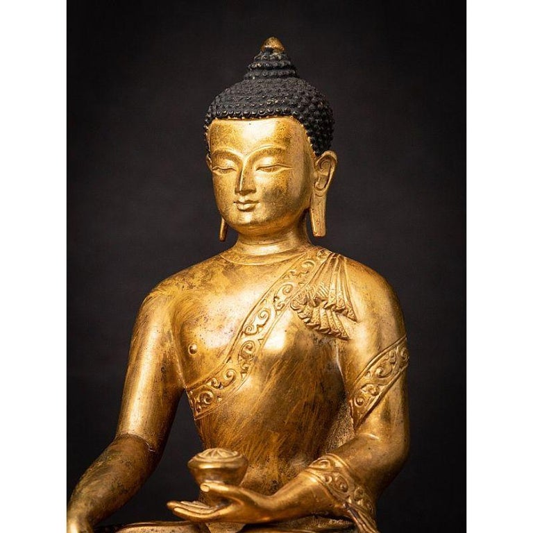 Old Bronze Nepali Buddha Statue from, Nepal For Sale at 1stDibs