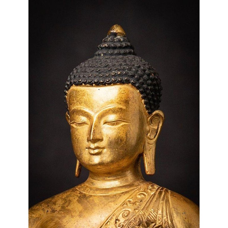 Old Bronze Nepali Buddha Statue from, Nepal For Sale at 1stDibs
