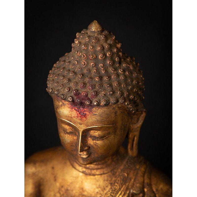Old Bronze Nepali Buddha Statue from, Nepal For Sale 8