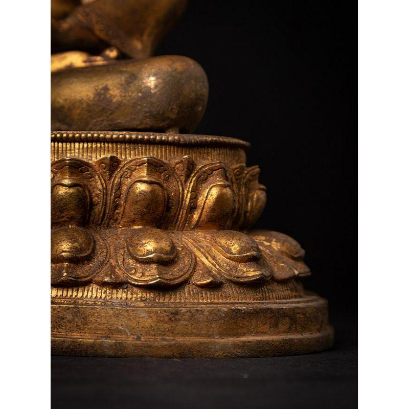 Old Bronze Nepali Buddha Statue from Nepal For Sale 10