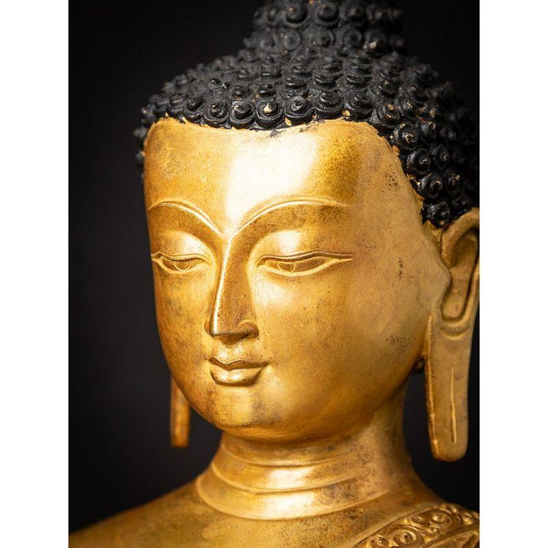 Buddha-Statue aus Nepal aus altem Bronze im Angebot 10