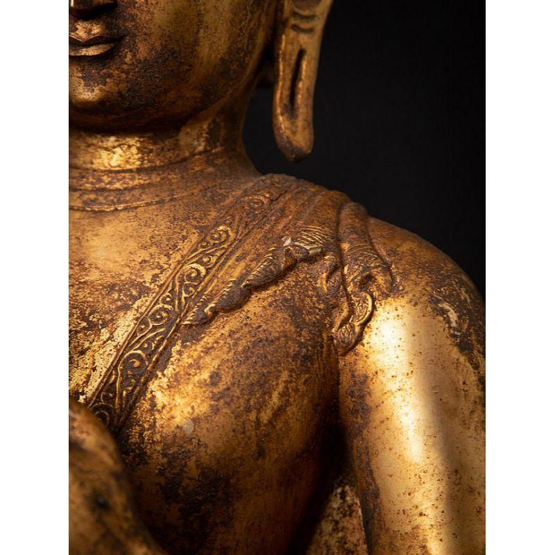 Old Bronze Nepali Buddha Statue from, Nepal For Sale 11