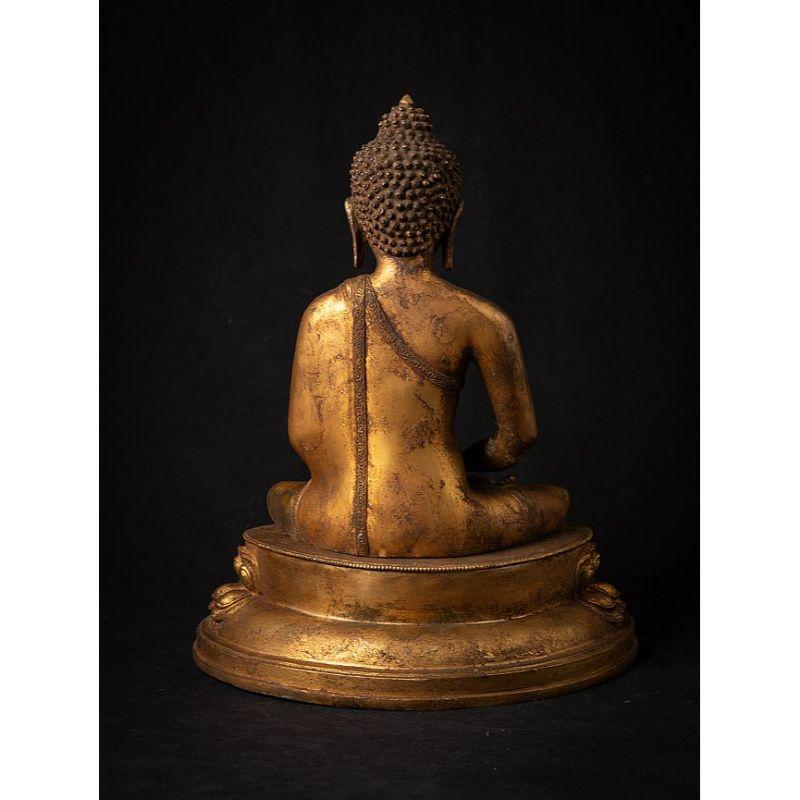 Old Bronze Nepali Buddha Statue from Nepal For Sale 13