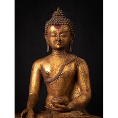 Old Bronze Nepali Buddha Statue from Nepal
