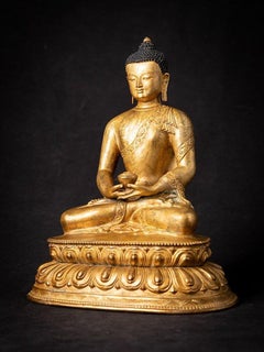 Old Bronze Nepali Buddha Statue from Nepal