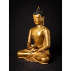 Old Bronze Nepali Buddha Statue from Nepal