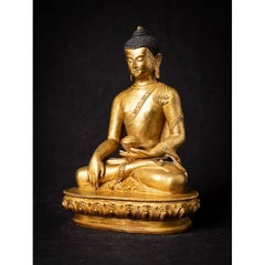 Old Bronze Nepali Buddha Statue from Nepal