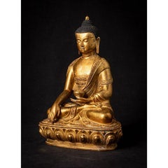 Old Bronze Nepali Buddha Statue from Nepal