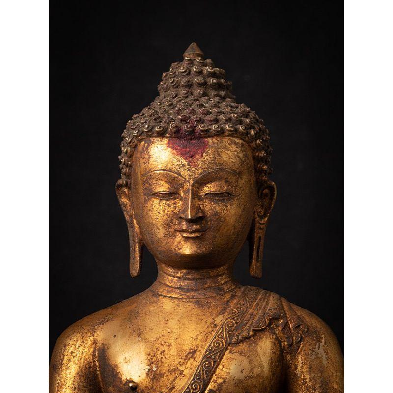 Nepalese Old Bronze Nepali Buddha Statue from Nepal For Sale