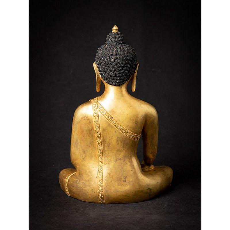 Buddha-Statue aus Nepal aus altem Bronze im Zustand „Gut“ im Angebot in DEVENTER, NL