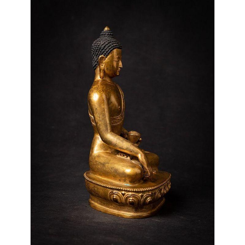 20th Century Old Bronze Nepali Buddha Statue from Nepal