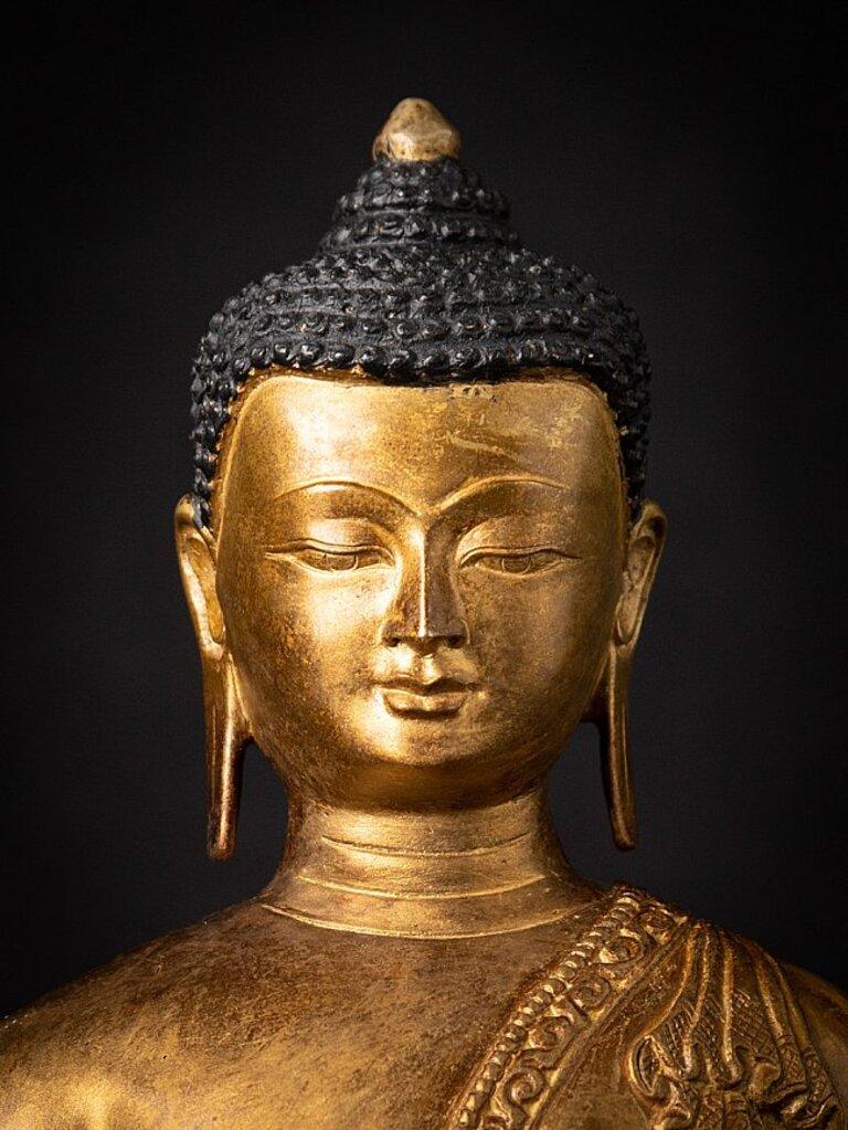 XX secolo Antica statua di bronzo del Buddha nepalese, Nepal