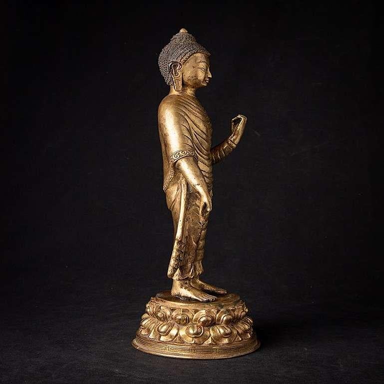 20th Century Old bronze Nepali Buddha statue from Nepal For Sale