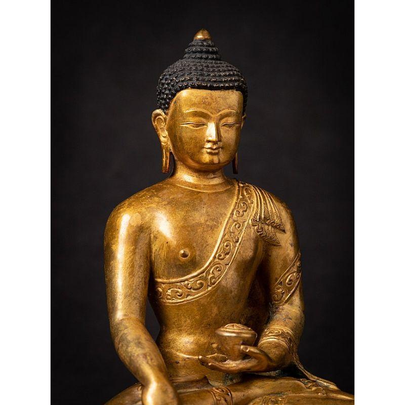 Old Bronze Nepali Buddha Statue from Nepal 2