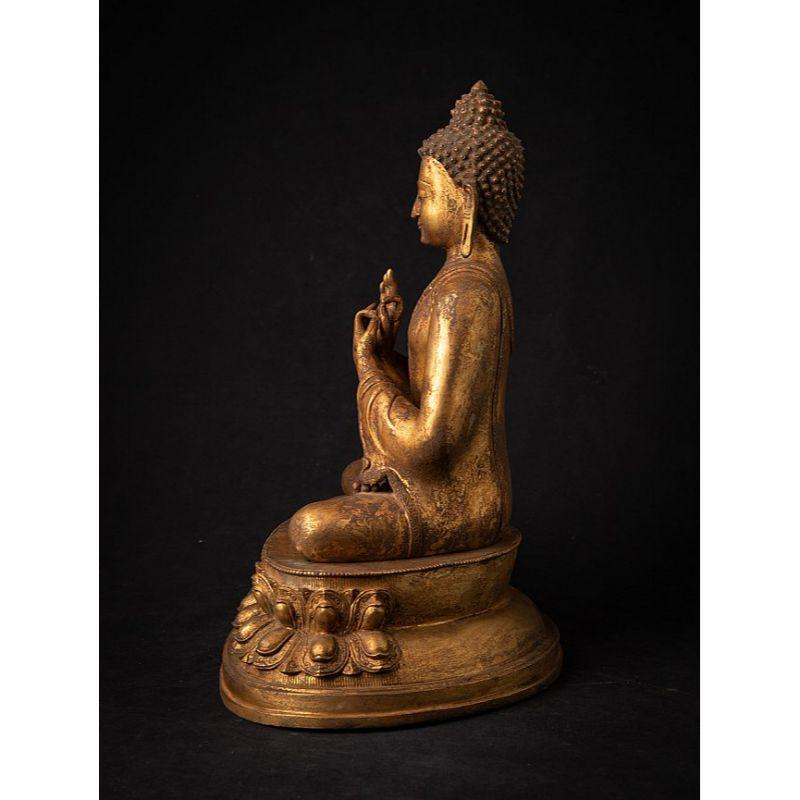 Old Bronze Nepali Buddha Statue from, Nepal For Sale 1
