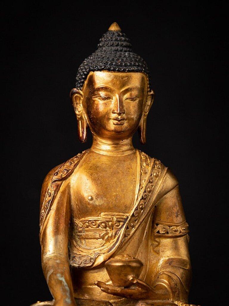 Old Bronze Nepali Buddha Statue from Nepal For Sale at 1stDibs