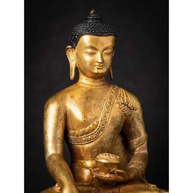 Old Bronze Nepali Buddha Statue from Nepal For Sale at 1stDibs