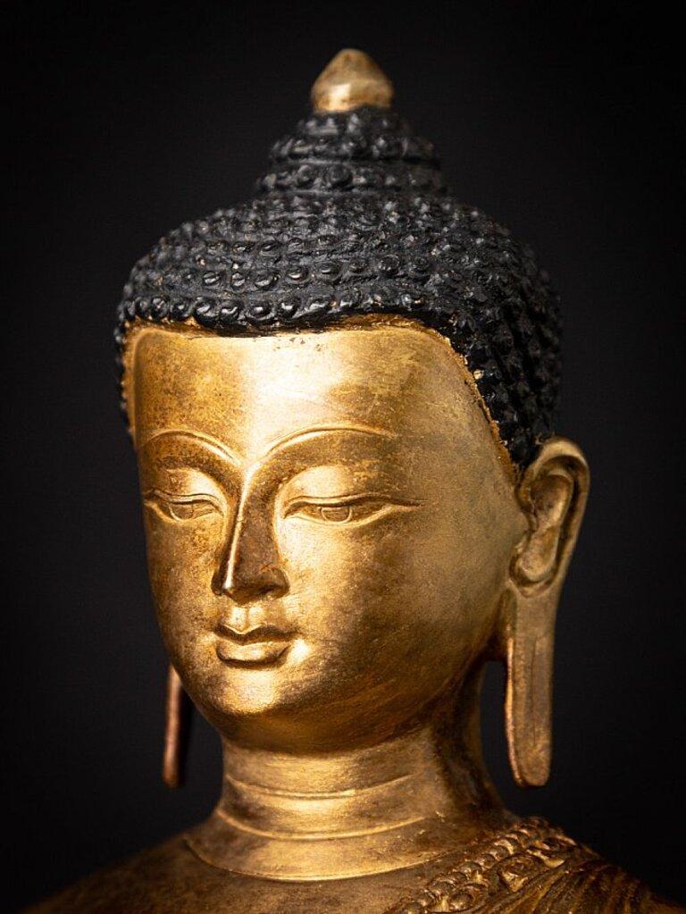 Antica statua di bronzo del Buddha nepalese, Nepal 3