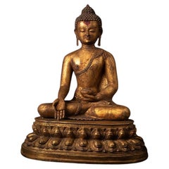 Antique Old Bronze Nepali Buddha Statue from Nepal