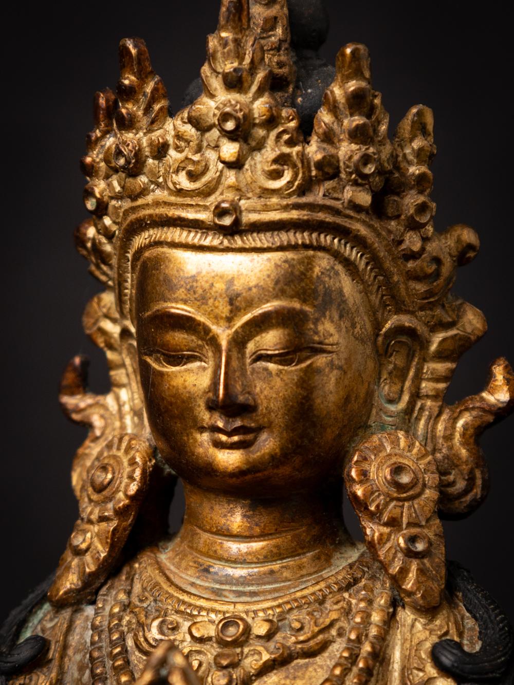 Old bronze Nepali Chenrezig statue from Nepal - Original Buddhas 3