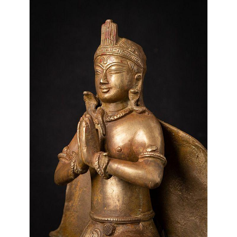 Old Bronze Nepali Garuda Statue from Nepal 5