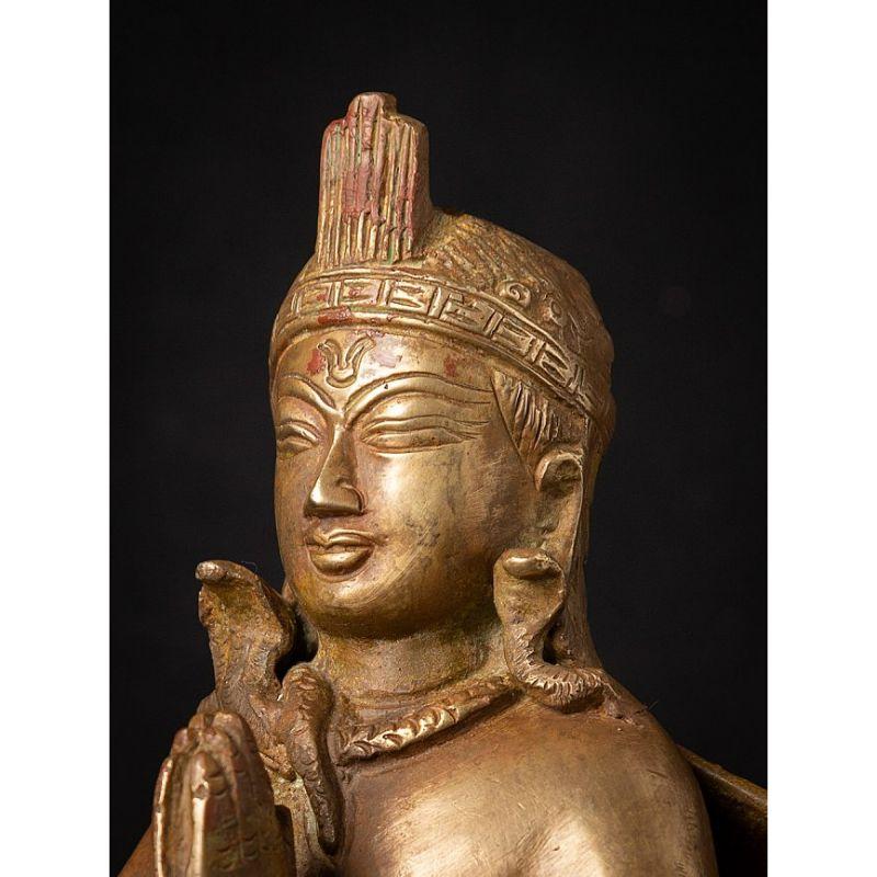 Old Bronze Nepali Garuda Statue from Nepal 6