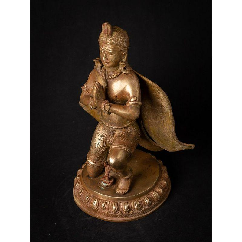 Old Bronze Nepali Garuda Statue from Nepal 7