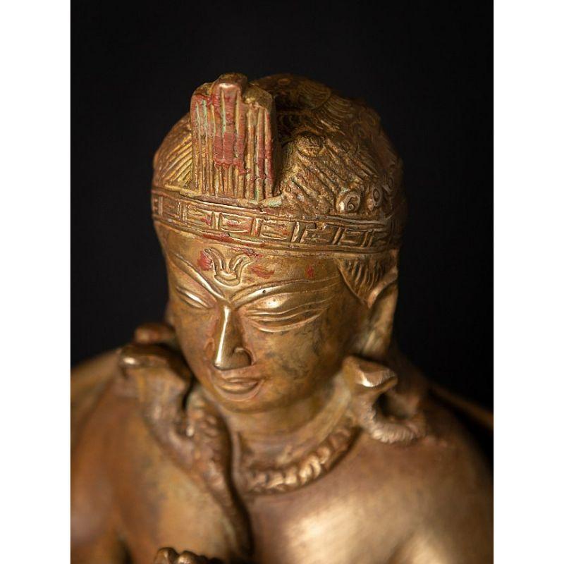 Old Bronze Nepali Garuda Statue from Nepal 8
