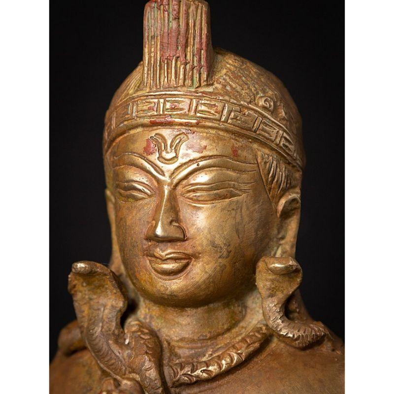 Old Bronze Nepali Garuda Statue from Nepal 9
