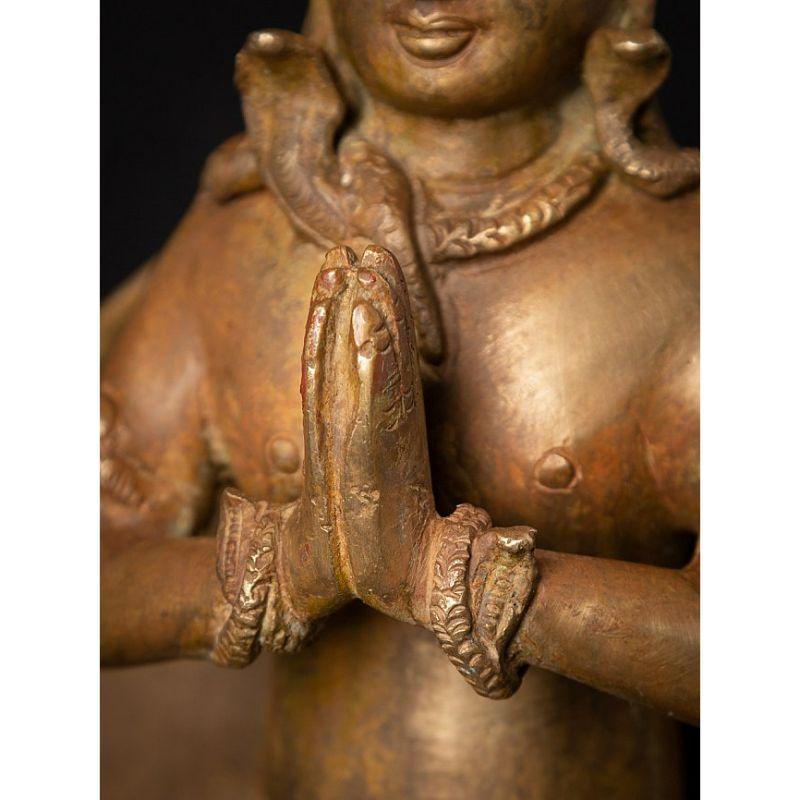 Old Bronze Nepali Garuda Statue from Nepal 11