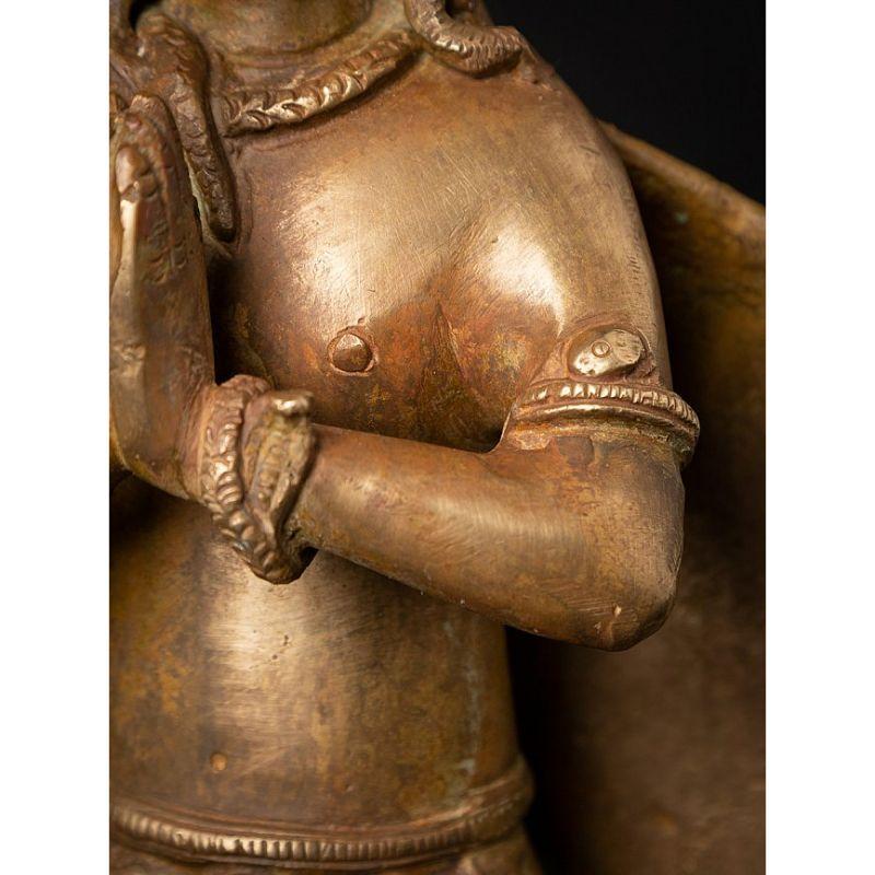 Old Bronze Nepali Garuda Statue from Nepal 12