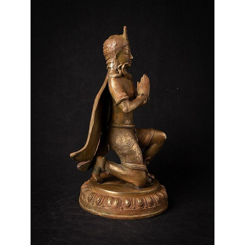Old Bronze Nepali Garuda Statue from Nepal In Good Condition In DEVENTER, NL