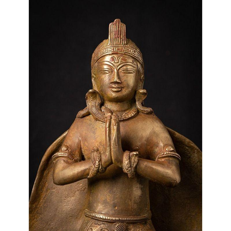 Old Bronze Nepali Garuda Statue from Nepal 3