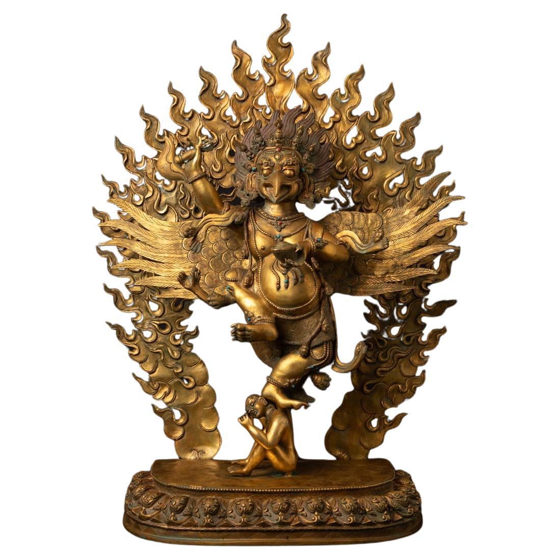Old bronze Nepali Garuda statue from Nepal - Originalbuddhas