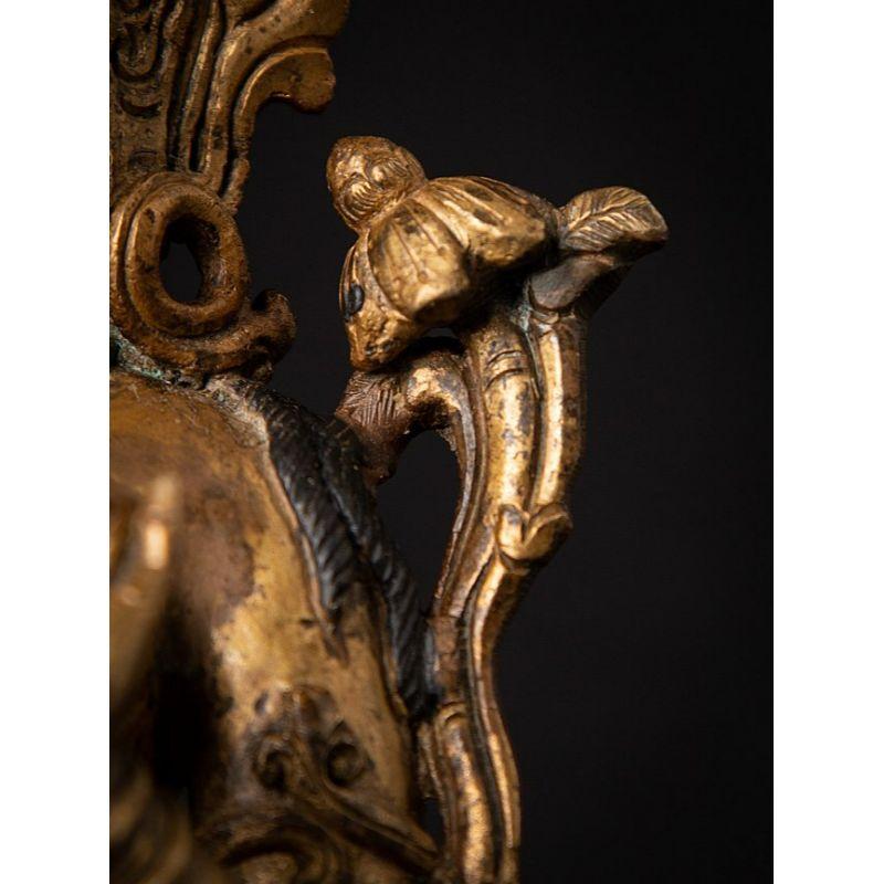 Old Bronze Nepali Green Tara from Nepal 13