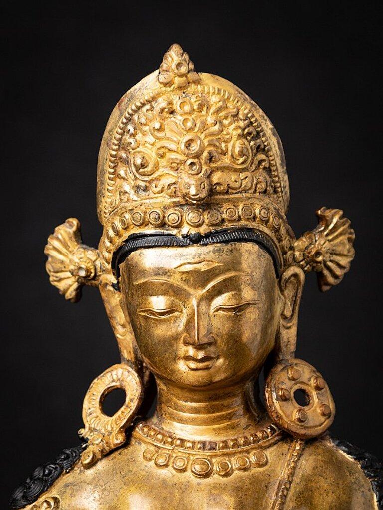 Old Bronze Nepali Indra Statue from Nepal 5