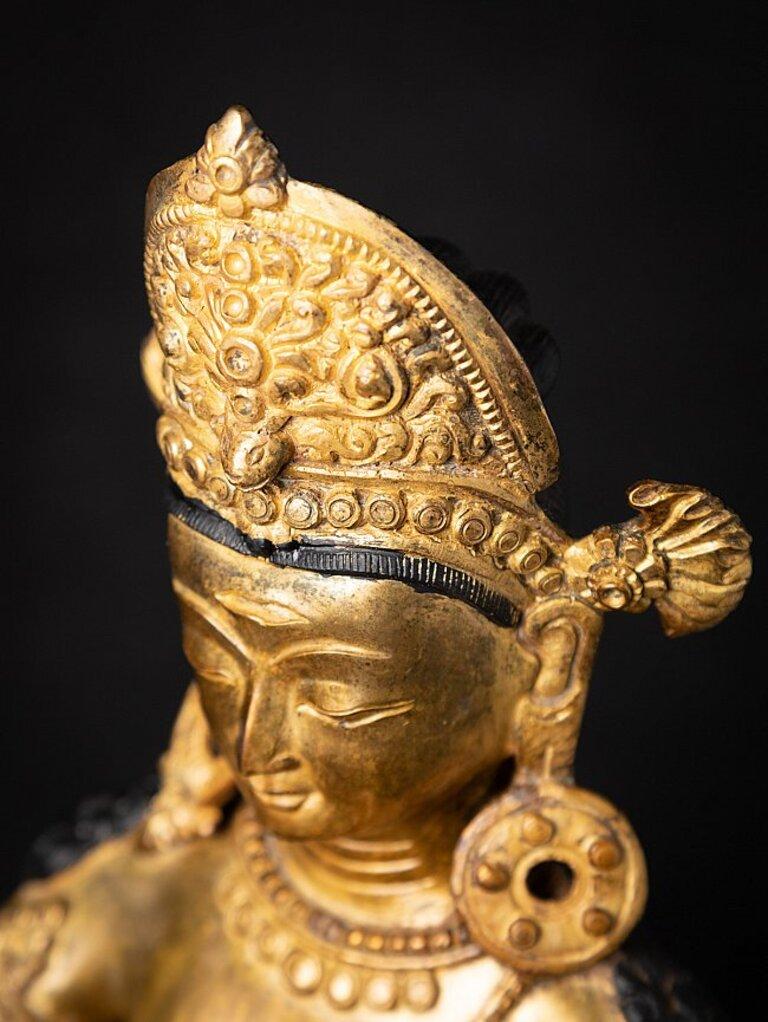 Old Bronze Nepali Indra Statue from Nepal 9